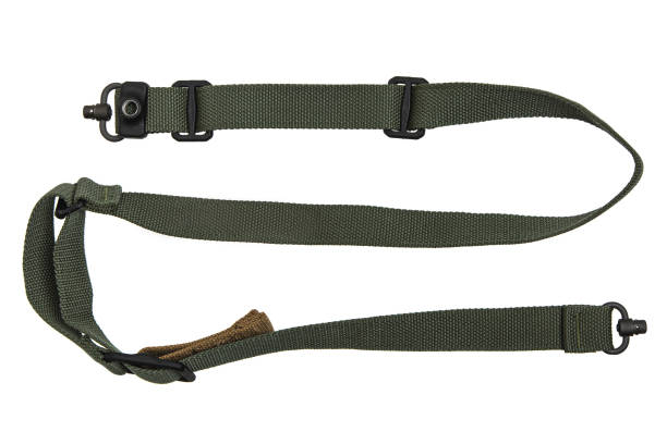 istock Nylon shoulder strap for a gun isolated on white background 1402901727