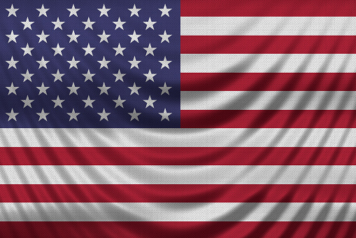 3d render illustration of American Flag