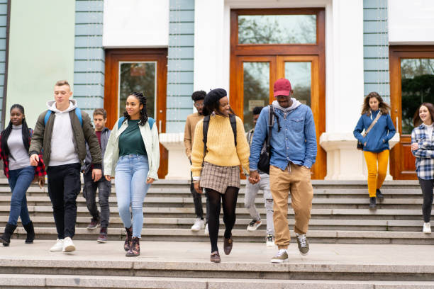 istock A group of undergraduates walking down the steps 1402903598
