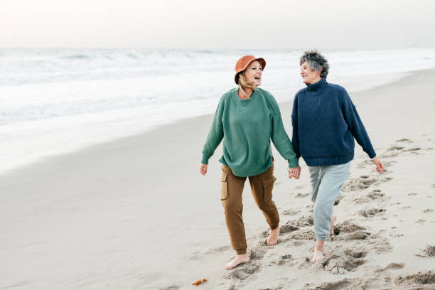 Senior couple on the beach