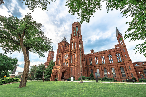 The Smithsonian Institution Building or Smithsonian Castle, located near the National Mall in Washington, D.C