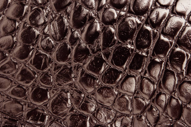istock Closeup detail of silver leather texture background. 1402916851
