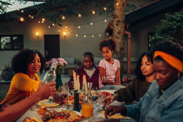 istock An outdoors family party in the backyard 1402916885