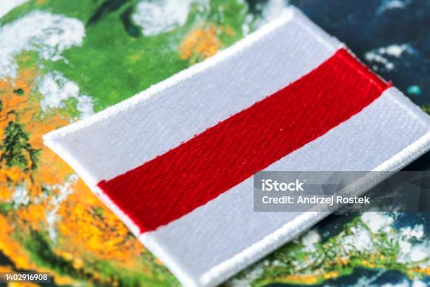 Flag Of Free Belarus Concept Fight Against The Regime And Support For The Democratization Of The Country Former Soviet Bloc Stock Photo - Download Image Now