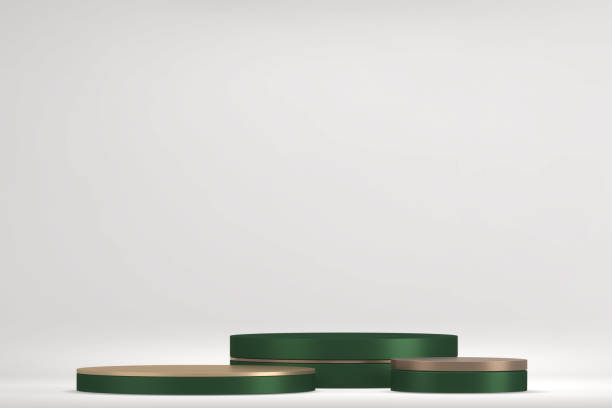 istock Luxury green podium decoration suitable for products.3D rendering 1402919752