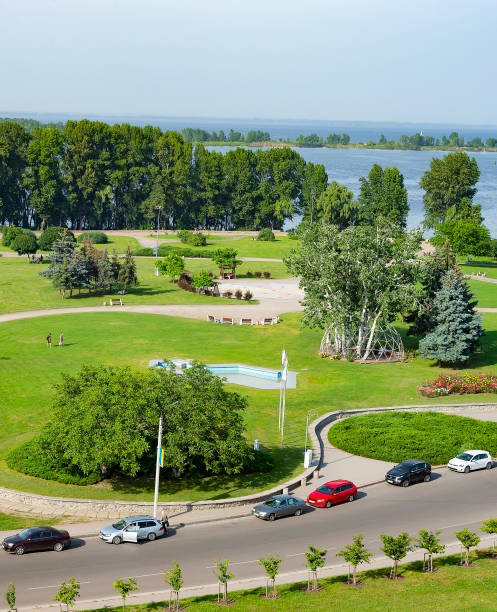 istock Lawns riverbank park Cherkasy Ukraine 1402920212