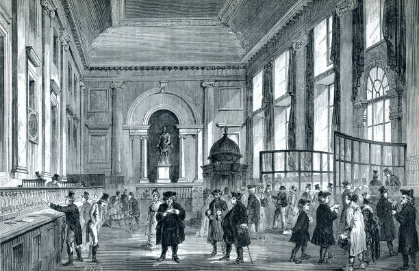 istock Dividend Day at the bank London England in 19th Century 1402931324