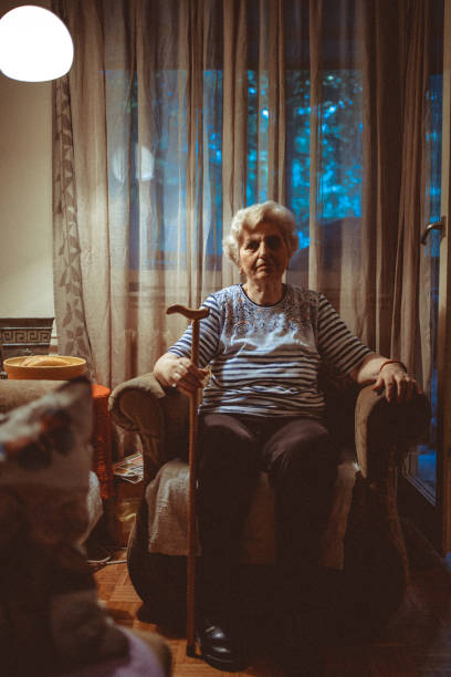 istock Old woman spends time alone 1402935039