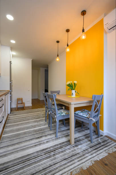 istock dining table in cozy well designed dining room 1402937487