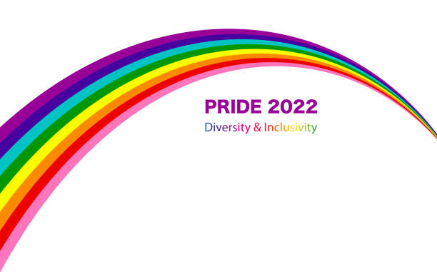 Gay Pride 2022 Wave Rainbow Flag LGBTQIA template. Diversity e Inclusivity. Pride Banner with LGBT Flag sign. Pride Month. Colorful design element frame border vector isolated on white background Gay Pride 2022 Wave Rainbow Flag LGBTQIA template. Diversity e Inclusivity. Pride Banner with LGBT Flag sign. Pride Month. Colorful design element frame border vector isolated on white background rainbow flag stock illustrations