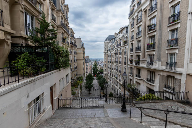 istock Rue du Mont-Cenis in Montmartre 1402942788