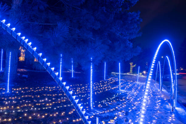 istock Christmas colorful lights 1402949377