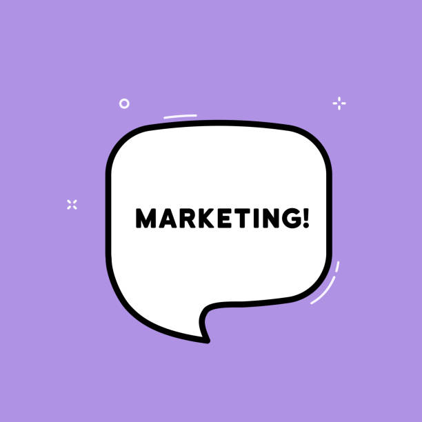istock Speech bubble with Marketing text. Boom retro comic style. Pop art style. Vector line icon for Business and Advertising 1402951526