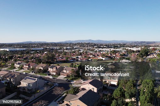 istock Drone Shot of Vista, CA 1402951563