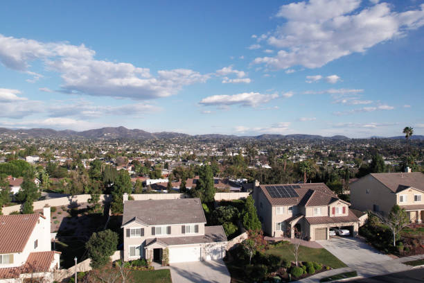 istock Drone Shot of Vista, CA 1402951565