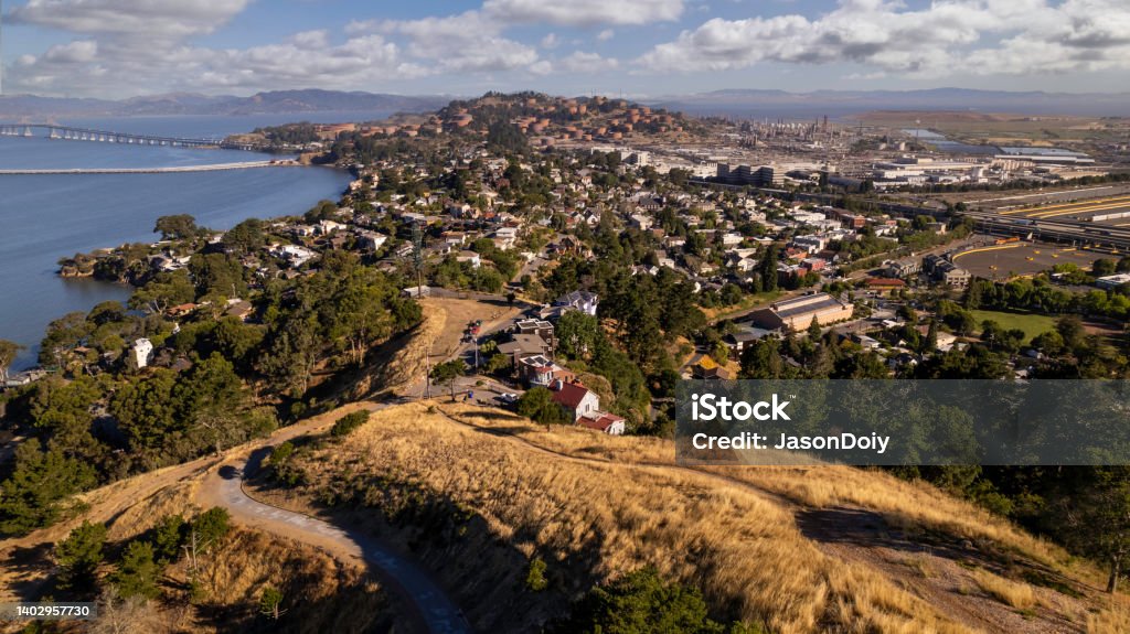Richmond California High quality stock photos looking over the heavily industrialized city of Richmond, home to the Chevron refinery. California Stock Photo
