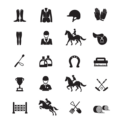 Horse racing icon isolated on white background