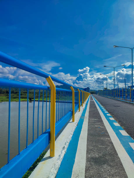 istock photo of a bridge with a blue sky background 1402965706