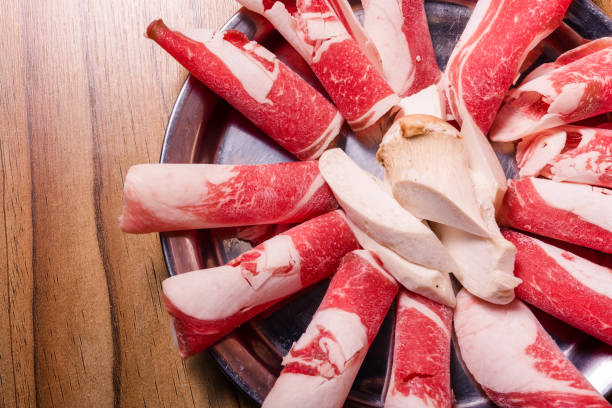 istock Korean traditional style fresh pork beef belly BBQ 1402975175