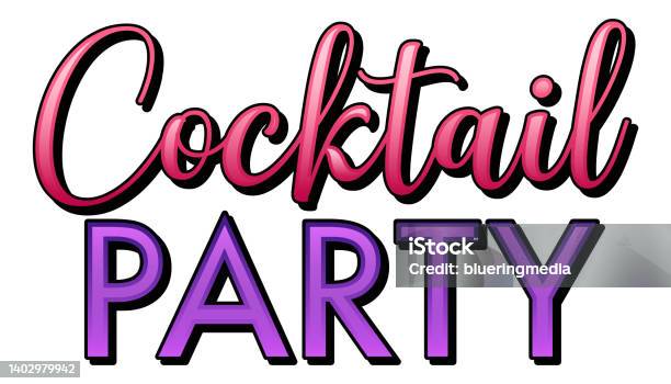 Neon pink dance party text Royalty Free Vector Image