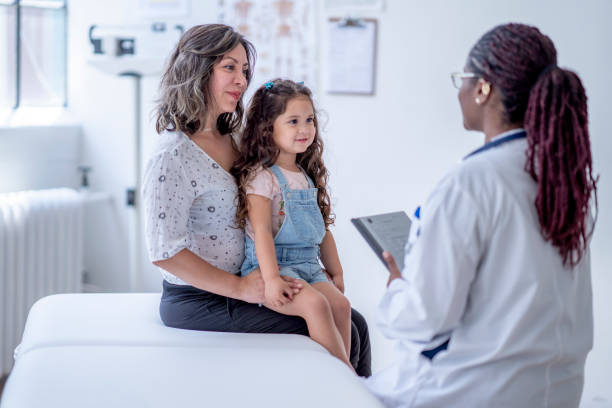 istock At the Doctors With Mom 1402980635