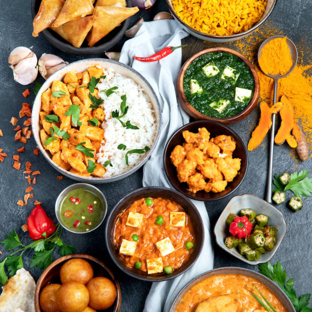 istock Assorted indian food. Indian cuisine. 1402990569