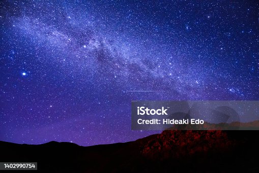 istock Milky way starry night sky in Mauna Kea Hawaii 1402990754