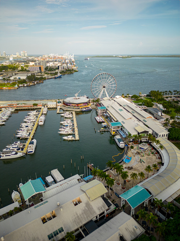 City and coastline of the city of Fort Lauderdale, Florida