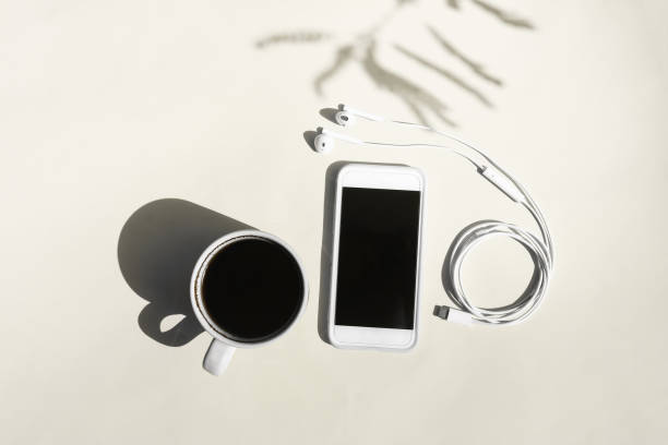 istock Morning coffee and music concept 1402999020