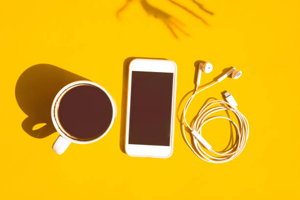 istock Morning coffee and music concept 1402999024