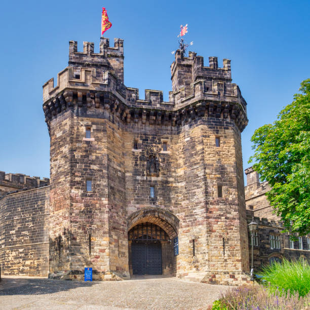 View of castle gate from inside.