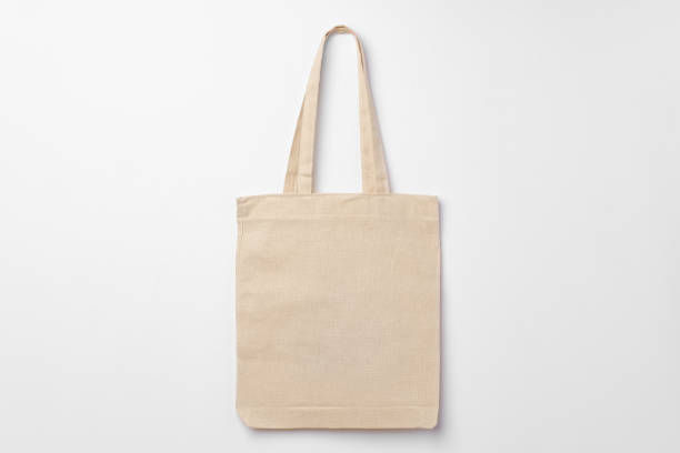 istock Empty fabric shopping bag on white background 1403001207