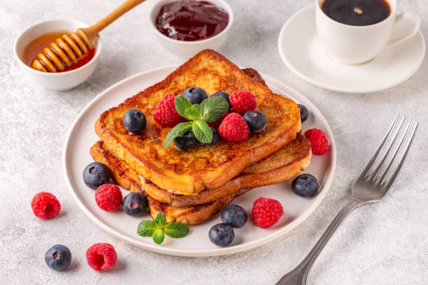 istock French toast with blueberries, raspberries, maple syrup 1403002106