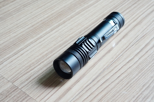 Black torch or Pocket Flashlight