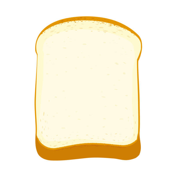 スライスしたパンのベクター図。 - 食パン点のイラスト素材／クリップアート素材／マンガ素材／アイコン素材