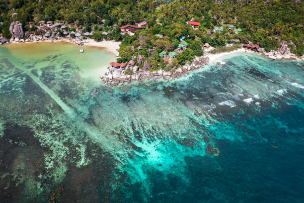 istock islands and tropical blue bays, bird's eye view 1403004870
