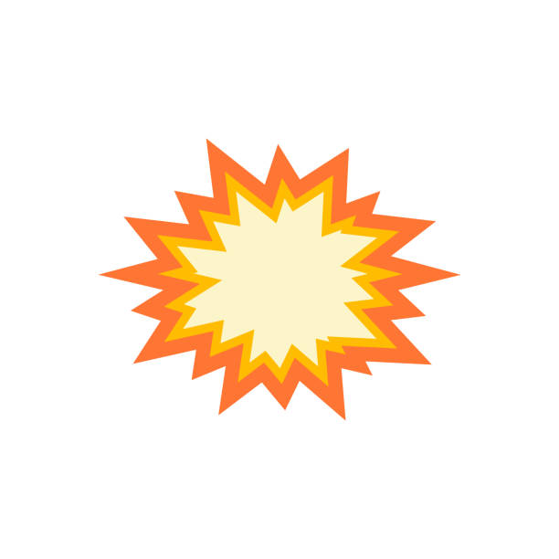 ilustraciones, imágenes clip art, dibujos animados e iconos de stock de ilustración vectorial del emoticono de colisión explosiva - bang