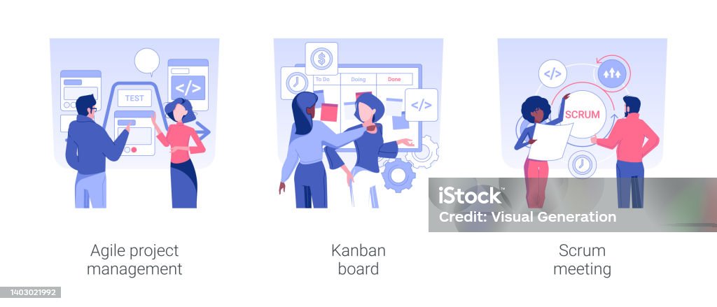 Software Development Plan Visuals Software Development Planning Isolated Concept Vector Illustrations ...