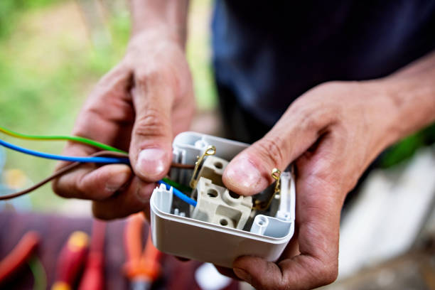 istock Professional electrician job 1403029286