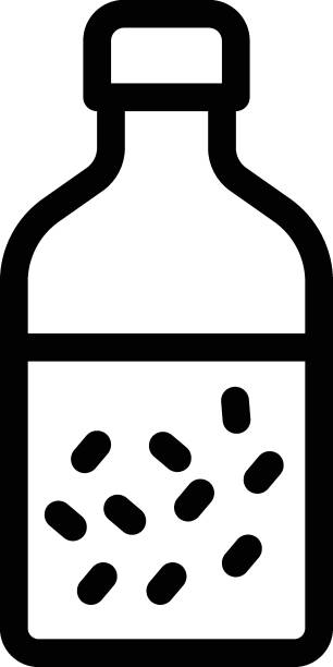 drink drink Vector illustration on a transparent background. Premium quality symmbols. Thin line vector icons for concept and graphic design. kombucha jar stock illustrations