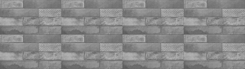 Old gray greyvintage worn geometric shabby mosaic ornate patchwork motif porcelain stoneware tiles stone concrete cement wall texture background banner Panorama