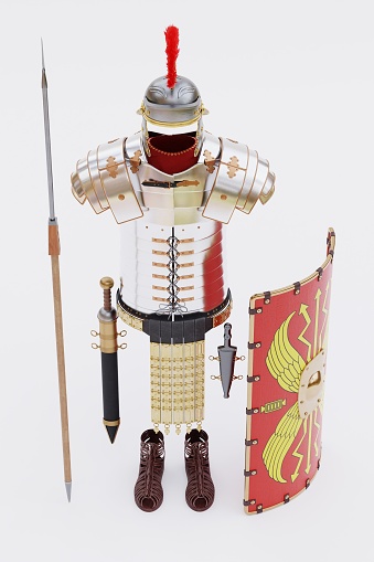 Realistic 3D Render of Roman Armor - Full