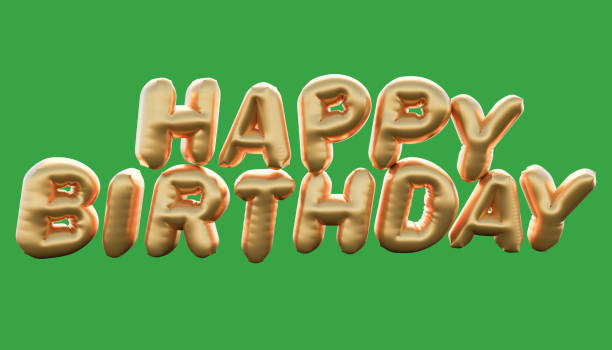 istock Happy Birthday Gold 3D Text 1403045818