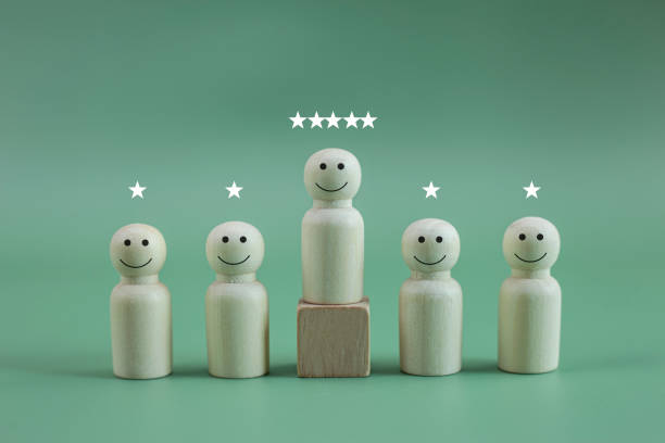 istock Leadership and 5 star satisfaction concept. 1403051371