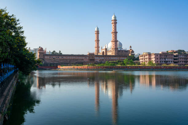 taj ul masajid, bhopal, madhya pradesh, índia. - bhopal - fotografias e filmes do acervo