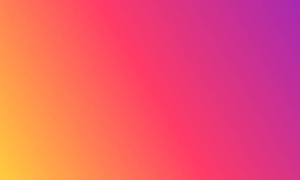 hintergrund mit verlauf. orange, rosa und lila farben. regenbogenfarben. magenta, gelbe und rote textur. hintergrundbild zur abstrakten abstufung. helle kulisse für follow, like und social. vektor - instagram stock-grafiken, -clipart, -cartoons und -symbole