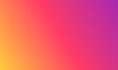 istock Gradient background. Orange, pink and purple colors. Rainbow colors. Magenta, yellow and red texture. Abstract gradation wallpaper. Bright backdrop for follow, like and social. Vector 1403057774