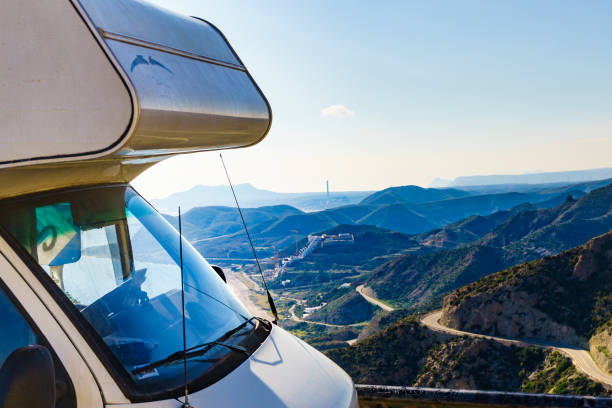 istock Camper rv on viewpoint in Spain 1403059362