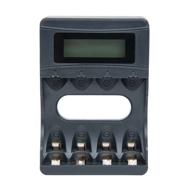 istock Charger for batteries energy isolated on the white background 1403059688