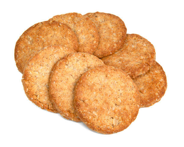 istock Cereal classic cookies isolated on the white background 1403060321